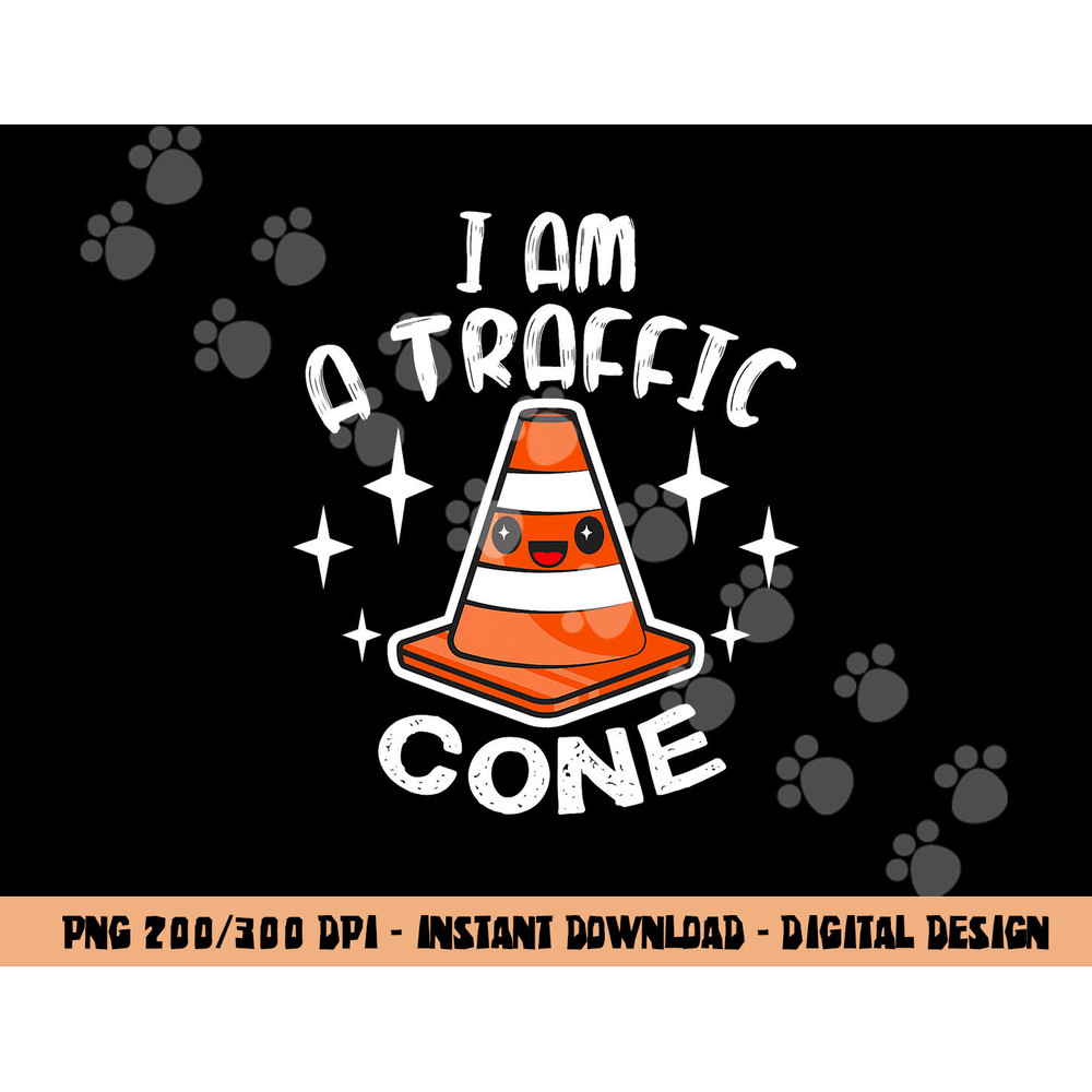 I Am A Traffic Cone Orange Lazy Easy Costume Halloween  png,sublimation copy.jpg