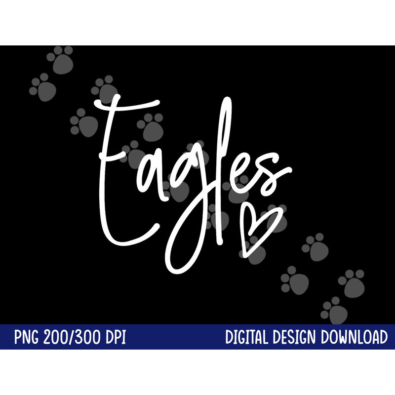 Eagles Heart School Sports Fan Team Spirit png, sublimation copy.jpg