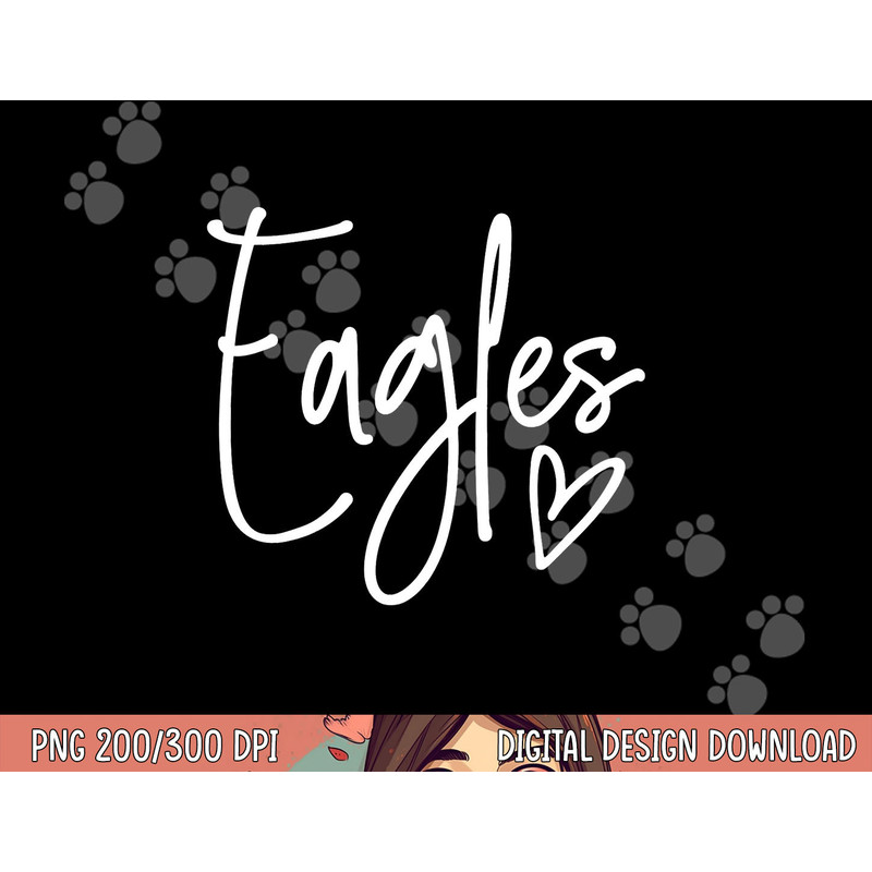 Eagles Heart School Sports Fan Team Spirit png, sublimation copy.jpg