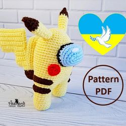 pokemon pikachu amigurumi toy crochet pattern