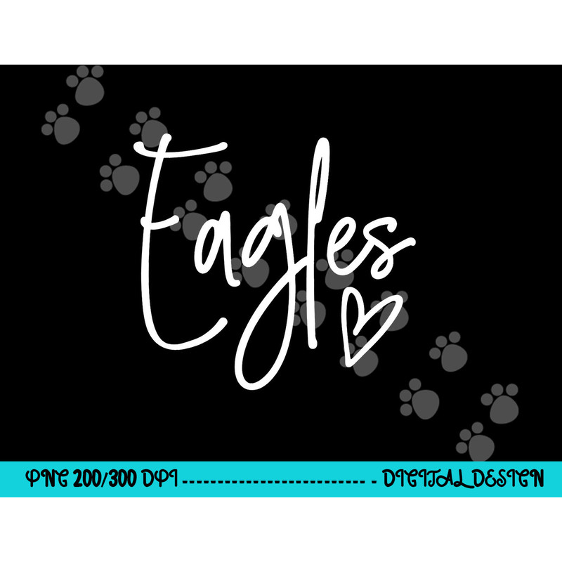 Eagles Heart School Sports Fan Team Spirit png, sublimation copy.jpg