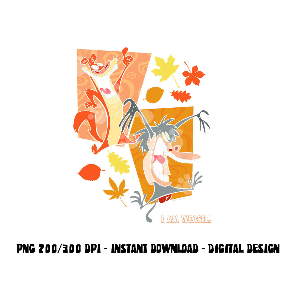 I Am Weasel Thanksgiving Group Shot Character Panels png, sublimation copy.jpg