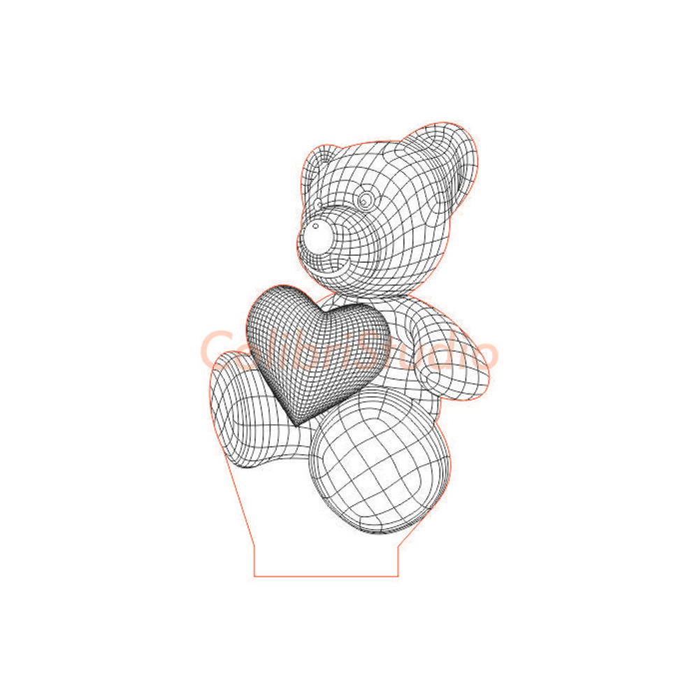 Cute bear with heart 3d illusion lamp vector file.jpg