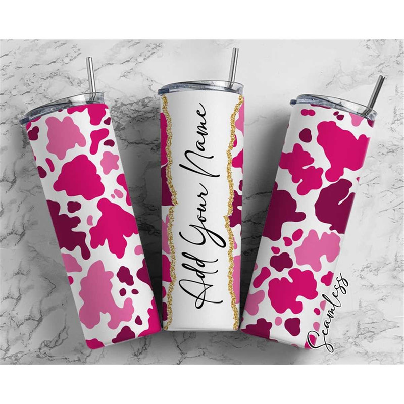MR-38202321748-pink-cow-print-add-your-own-name-20oz-sublimation-tumbler-image-1.jpg