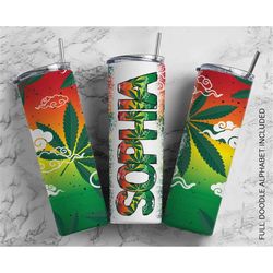 weed seamless add your own text, seamless tumbler, 20oz seamless tumbler designs, tumbler png, skinny tumbler, seamless