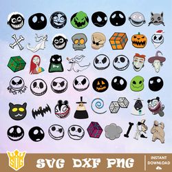 The Nightmare Before Christmas Svg, Christmas Svg, Cricut, Cut Files, Clipart, Silhouettes, Printable, Digital Download