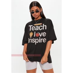 teach love inspire unisex shirt, teacher gift, teacher tee, elementary school teacher shirt, preschool teacher, teaching