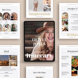 Bachelorette Itinerary Template, 30 pages Bachelorette Weekend Itinerary Planner, Editable Digital Invite, Party event