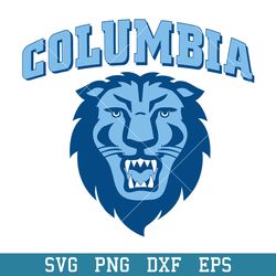 columbia lions logo svg, columbia lions svg, ncaa svg, png dxf eps digital file