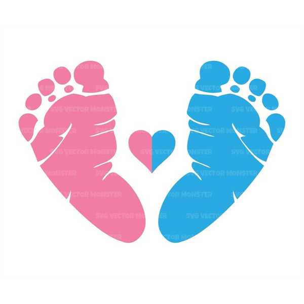 Pink or Blue We Love You Svg, Baby Gender Reveal Svg, Coming