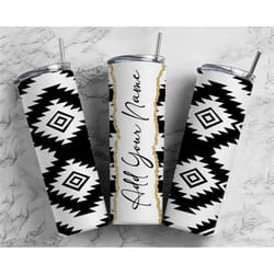 abstract pattern add your own text name monogram sublimation tumbler designs floral - 20oz skinny tumbler wraps template