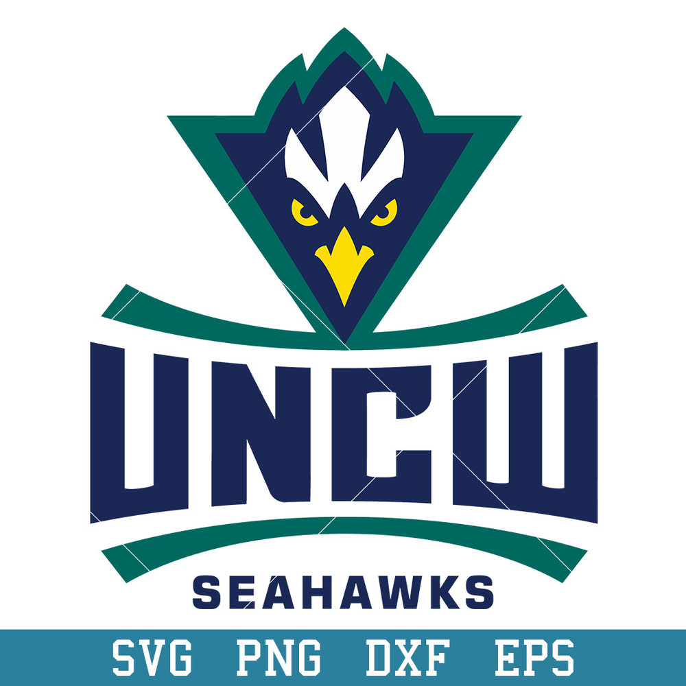 NC Wilmington Seahawks Logo Svg, NC Wilmington Seahawks Svg, NCAA Svg, Png Dxf eps Digital File.jpeg