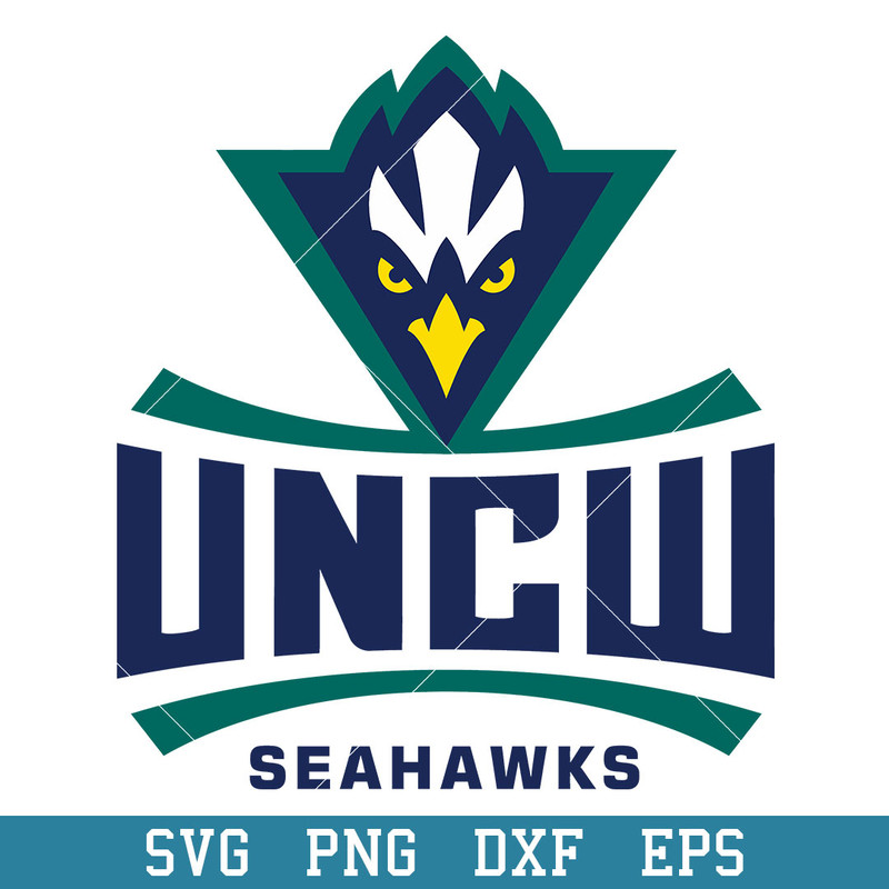 NC Wilmington Seahawks Logo Svg, NC Wilmington Seahawks Svg, NCAA Svg, Png Dxf eps Digital File.jpeg