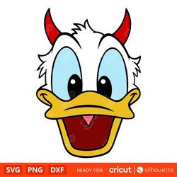 Halloween Disney, Donald Duck Svg, Halloween Svg, Disney Svg, Cricut, Silhouette Vector Cut File