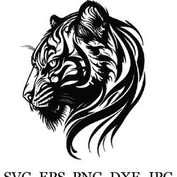 Tiger head, logo, wild animal