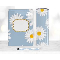 daisy sublimation bundle, journal template, 20oz tumbler design, pen wrap water slide epoxy waterslide pen wrap png