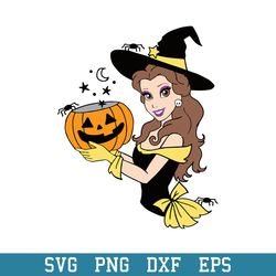 belle beauty and the beast halloween svg, disney princess halloween, halloween svg, png dxf eps digital file