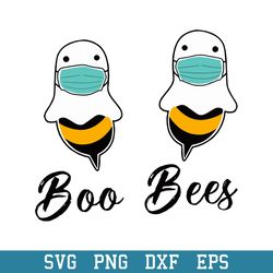 boo bees halloween face mask svg, halloween svg, png dxf eps digital file