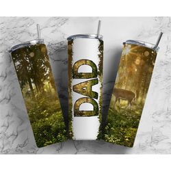 deer hunting dad 20oz tumbler wrap, fathers day sublimation designs png, dad hunting tumbler, seamless tumbler, best dad