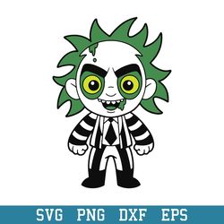 chibi beetlejuice svg, horror movies svg, halloween svg, png dxf eps digital file