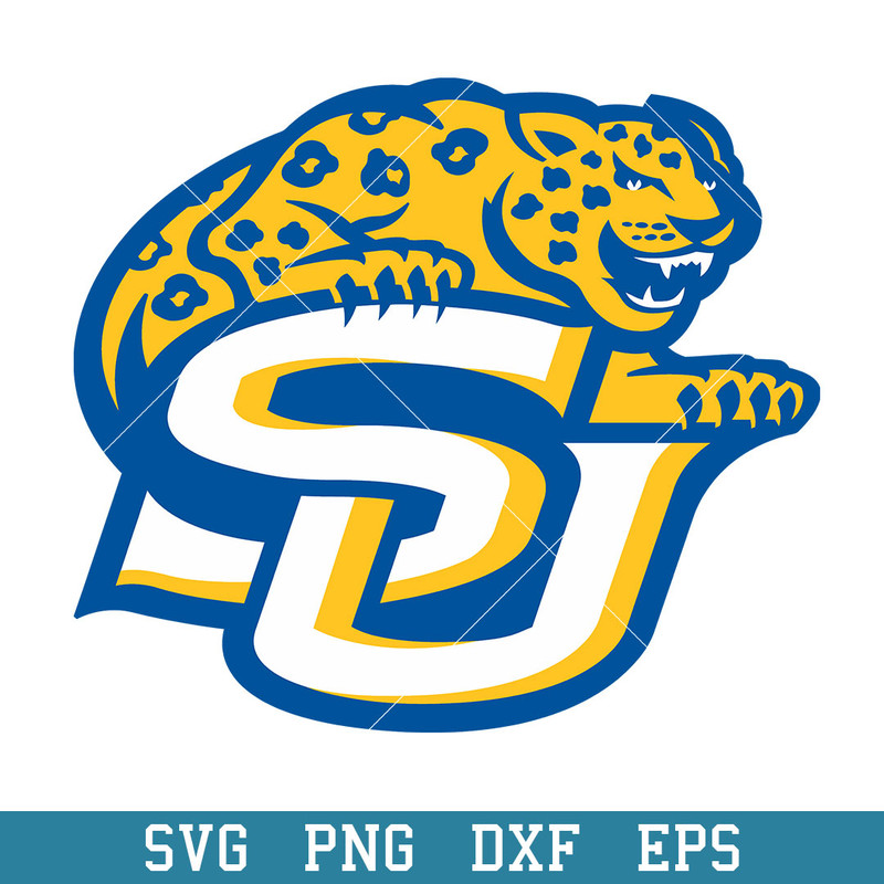 Southern Jaguars Logo Svg, Southern Jaguars Svg, NCAA Svg, Png Dxf Eps Digital File.jpeg