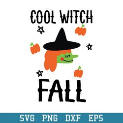 cool witch fall svg, witch halloween svg, halloween svg, png dxf eps digital file