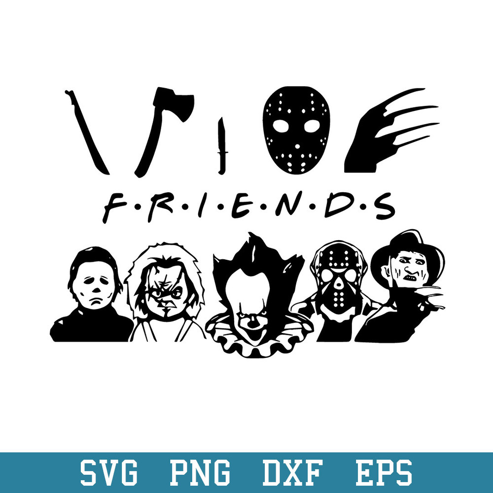 Friends Scary Movie Halloween Svg, Halloween Svg, Png Dxf Eps Digital File.jpeg
