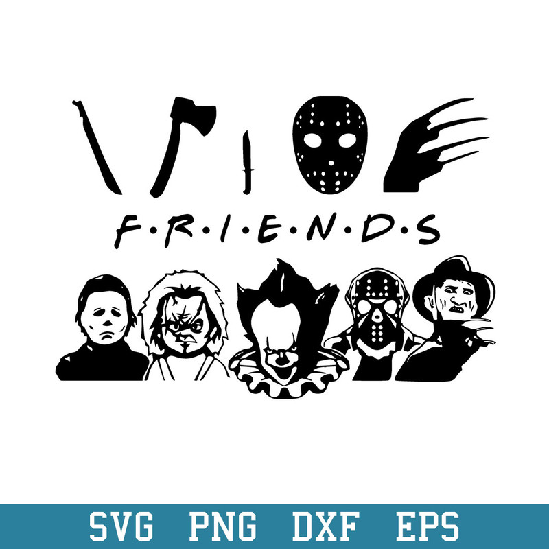 Friends Scary Movie Halloween Svg, Halloween Svg, Png Dxf Eps Digital File.jpeg