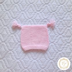 Baby Bonnet Knitting Pattern | Baby Hat Pattern | PDF Knitting Pattern | Knit Hat | 0-12 months | V64