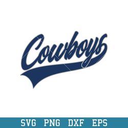 Dallas Cowboys Logo Text Svg, Dallas Cowboys Svg, NFL Svg, Png Dxf Eps Digital File