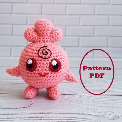 Pokemon IgglyBuff Amigurumi toy crochet pattern