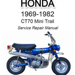 Honda CT70 1969-1982 Mini Trail Service Repair Manual