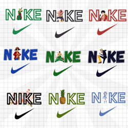 nike anime one piece embroidery design file .
