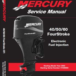 Mercury Outboard Repair Service & Shop Manual 40/50/60 HP EFI