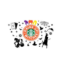 witch halloween starbucks cold cup svg, full wrap for starbucks venti cold cup, custom starbuck