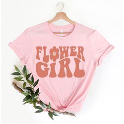flower girl shirt, cute flower girl idea, wedding shirt, matching bridesmaid shirt, custom bridal shirt, flower girl wed