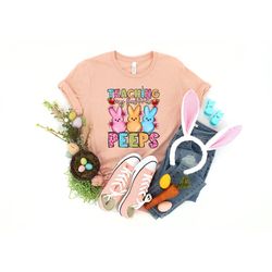 teaching my favorite peeps shirt,teacher shirt,easter teacher shirt, teacher t-shirt, teacher tee,peeps t-shirt, easter