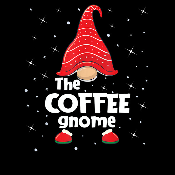 Coffee Gnome Family Matching Christmas Funny Gift Pajama T-Shirt.jpg