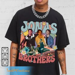 vintage jonas brothers shirt, jonas brothers shirt, jonas brother merch, jonas brothers fan tees, joe jonas homage tees
