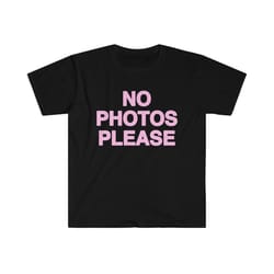 funny y2k tshirt - no photos please sassy 2000's style tee - celebrity inspired gift shirt for her