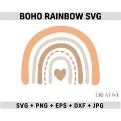 boho rainbow svg, boho rainbow svg bundle, boho rainbow clipart, pastel rainbow svg, rainbow cricut file, boho nursery d