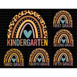 back to school rainbow bundle, hello school bundle, kindergarten rainbow svg, first day of school, teacher gift, hello s