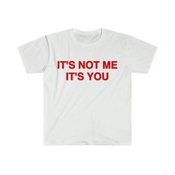 funny y2k sassy tshirt, it's not me it's you 2000's celebrity style meme tee, gift shirt