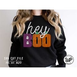 hey boo svg, halloween svg, halloween shirt, pumpkin svg, ghost svg, kids halloween svg, pumpkin svg cut file, cutting f