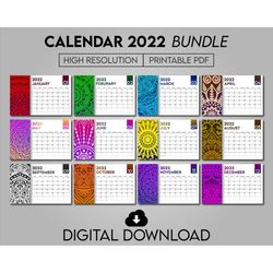 editable 2022 calendar printable, 2022 monthly calendar, cute calendar printable, calendar pdf 2022, floral calendar, ho
