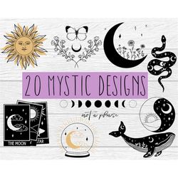 mystic svg bundle, big bundle svg file for cricut, mystical svg - digital download