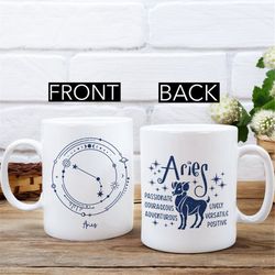 aries mug - aries gift - aries constellation coffee mug - zodiac gifts for aries - aries april birthday