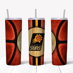 phoenix suns 20oz skinny tumbler template png, phoenix suns logo tumbler wrap png, nba basketball tumbler sublimation