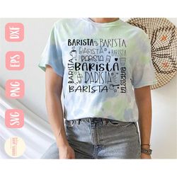 barista svg design - coffee svg file for cricut - subway art svg - cut file