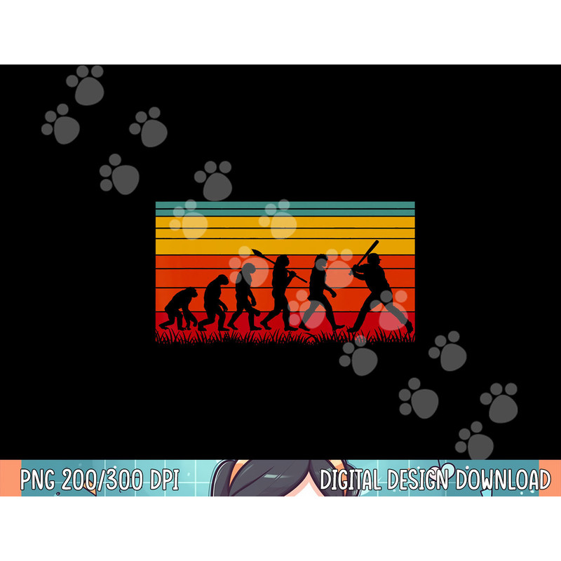 Retro Baseball Evolution png, sublimation .jpg